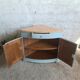 Louis XV Corner Cabinet Blue Neptune – Original Brass Fittings