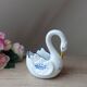 Cache hand-painted porcelain swan pot in portugal