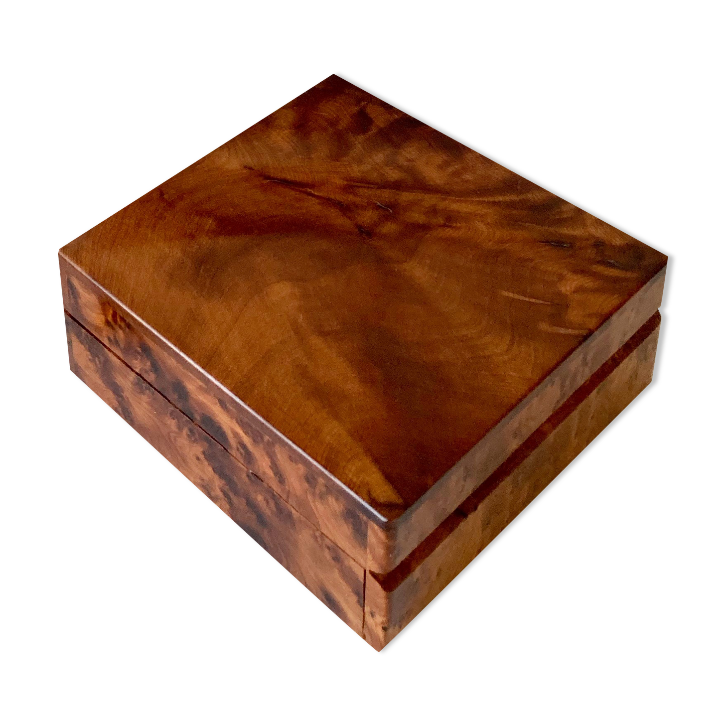 Magnifying glass wooden box