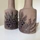 Vintage Danish stoneware table lamps, 1960s, set of 2