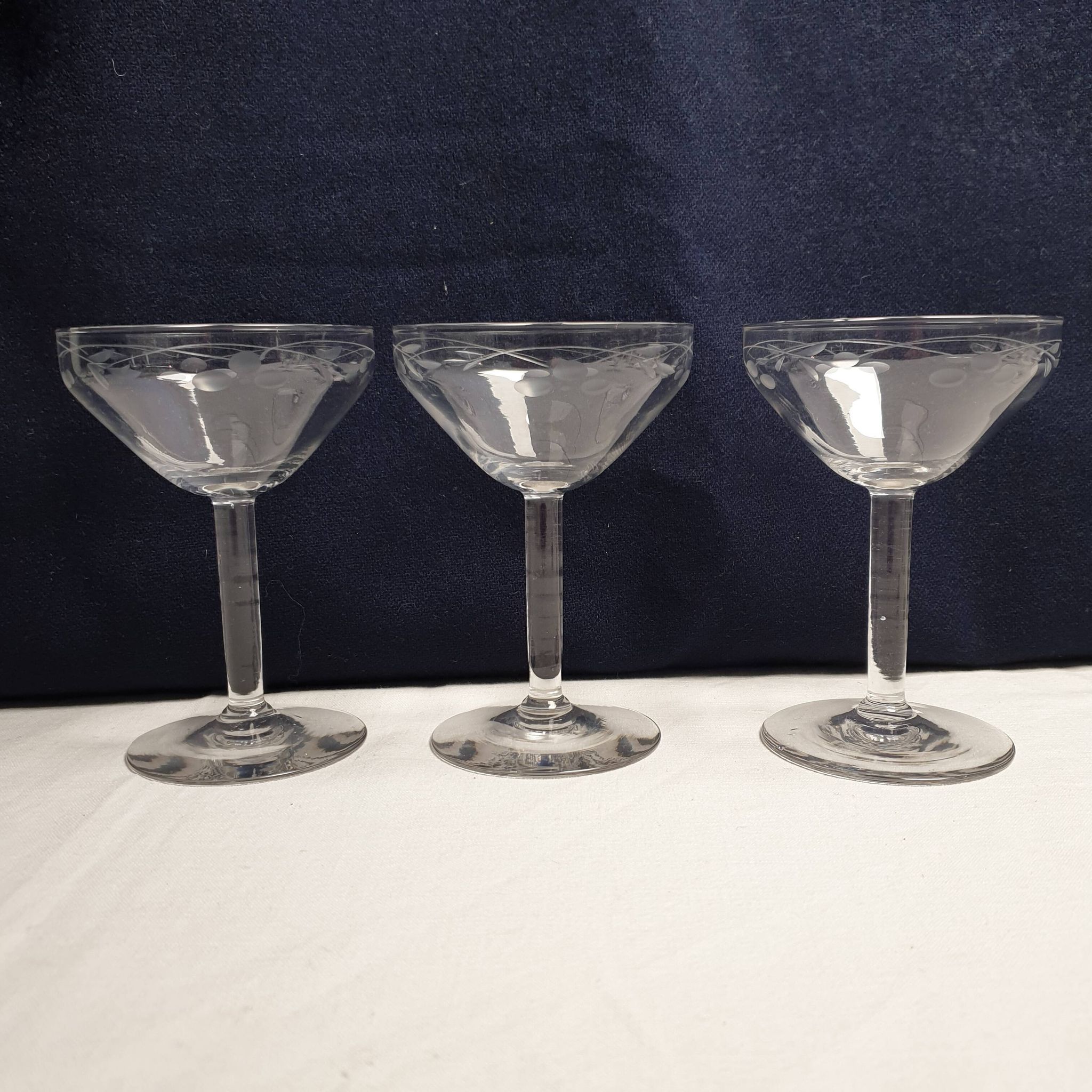 Prlncess House Heritage 30 Piece Etched Crystal Stemware Set