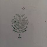 Plat ovale Villeroy & Boch Mettlach céladon et or