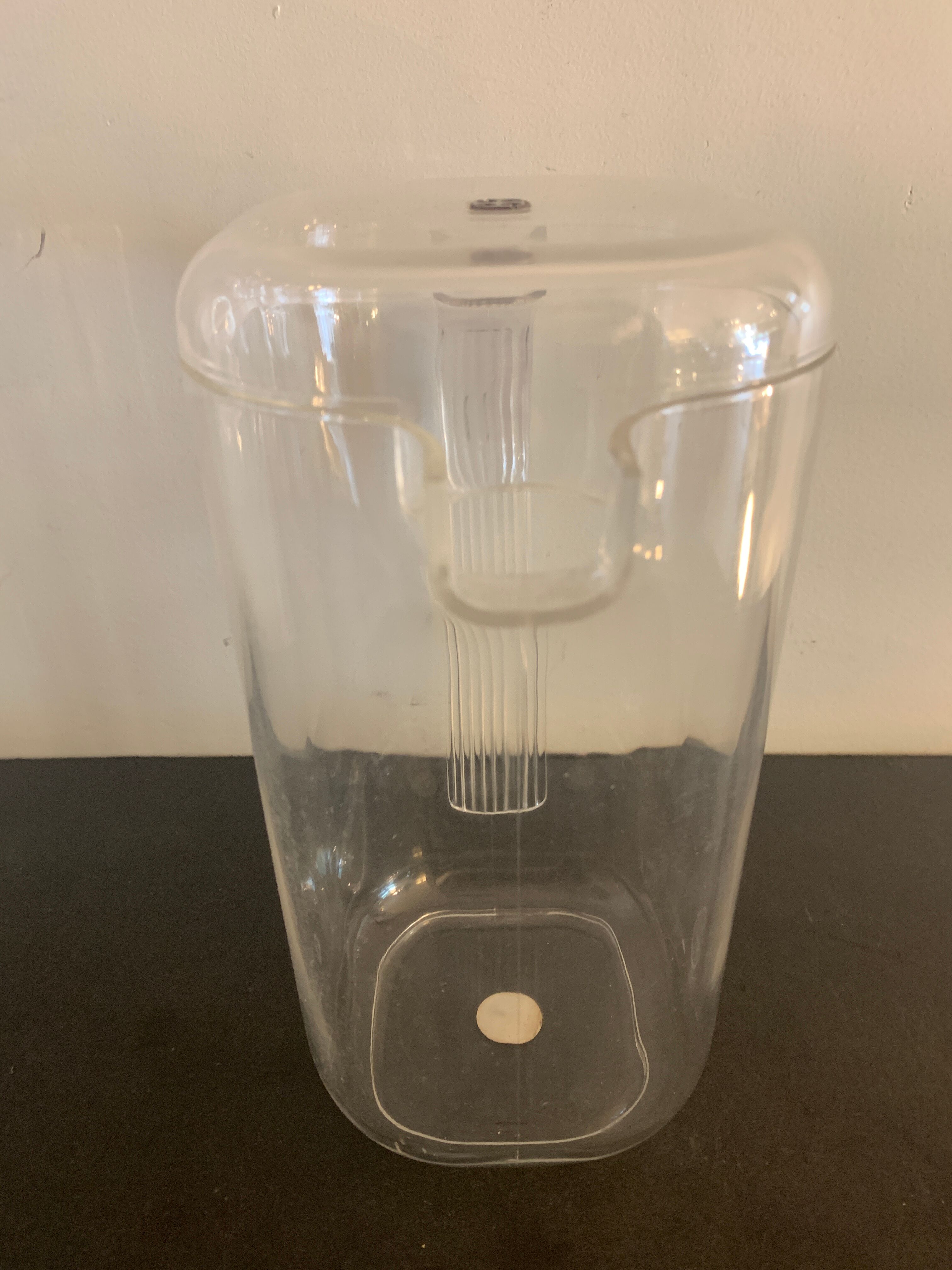 Transparent ice bucket and pitcher, Italian design Guzzini, 1970