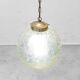 Vintage sphere chandelier in transparent glass and metal – 1960s