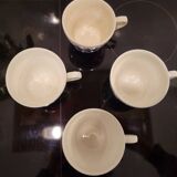 4 English porcelain cups