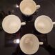 4 English porcelain cups