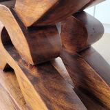 Tabouret ashanti ghanéen 'Wisdom Knot' Afrique