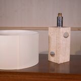Travertine lamp attributed to Fratelli Manelli 1970's