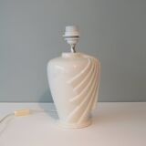 White ceramic lamp from the 1980s