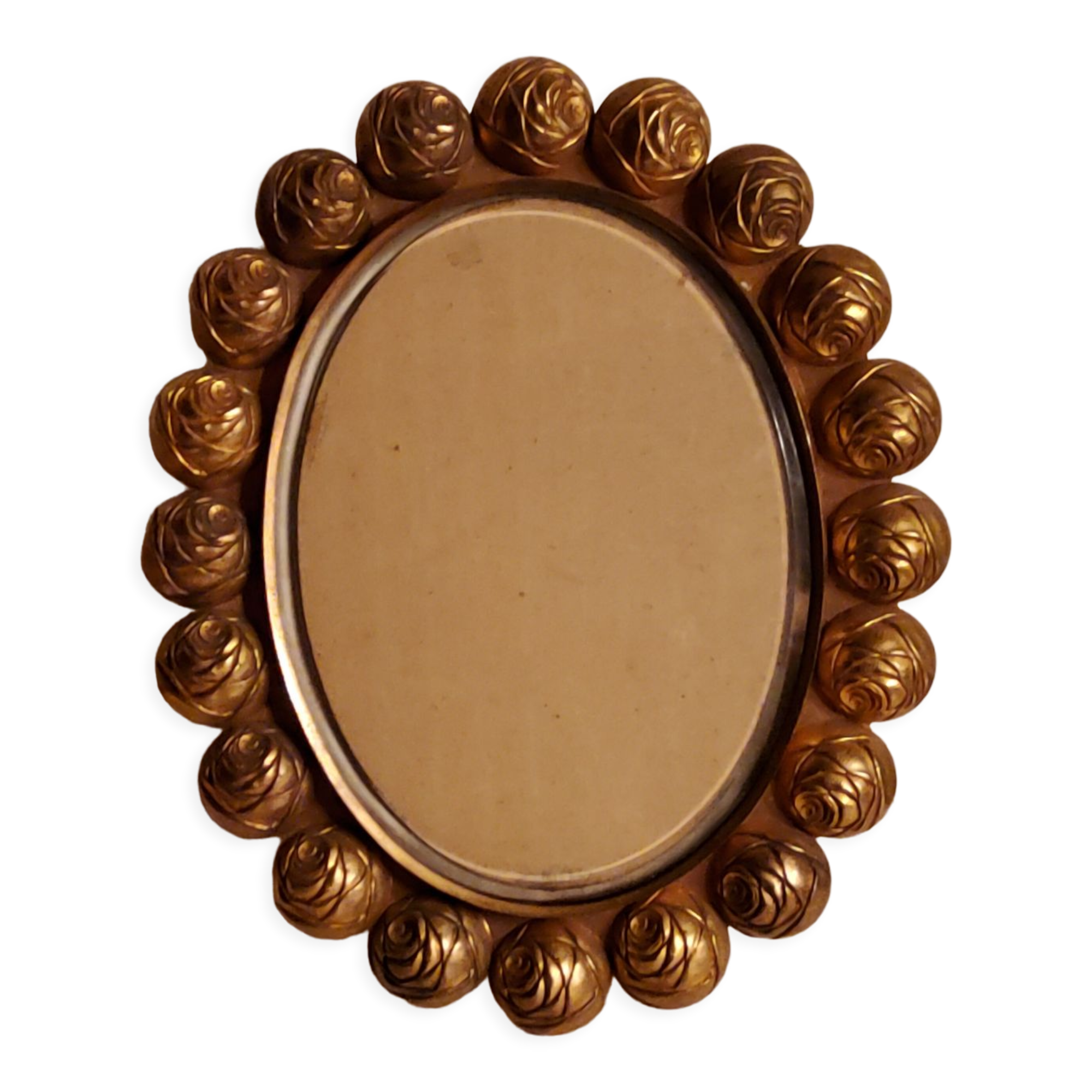 Art Deco photo frame in gilded bronze and gilded brass