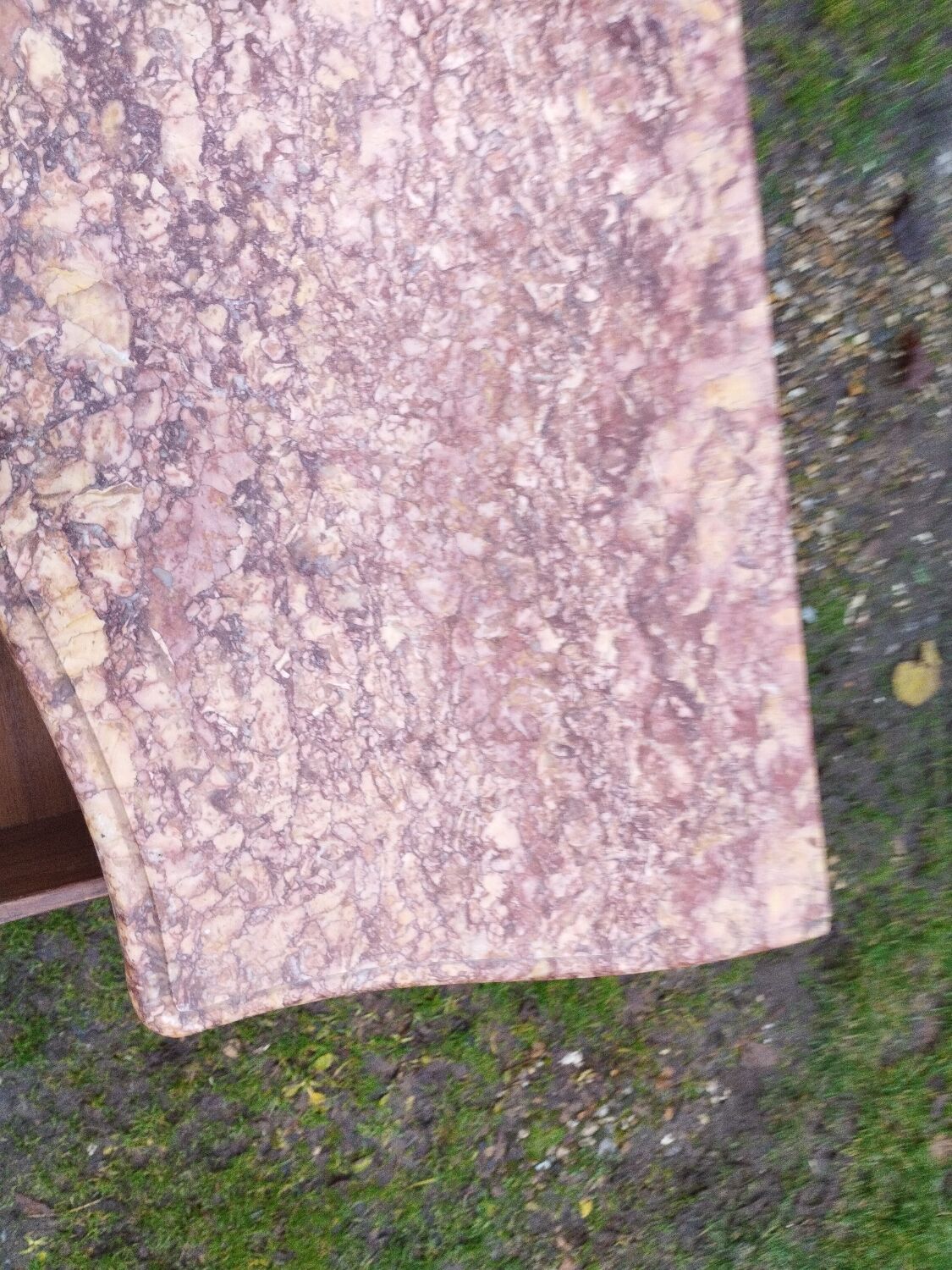 Commode ancienne en marqueterie style louis xv avec plateau marbre