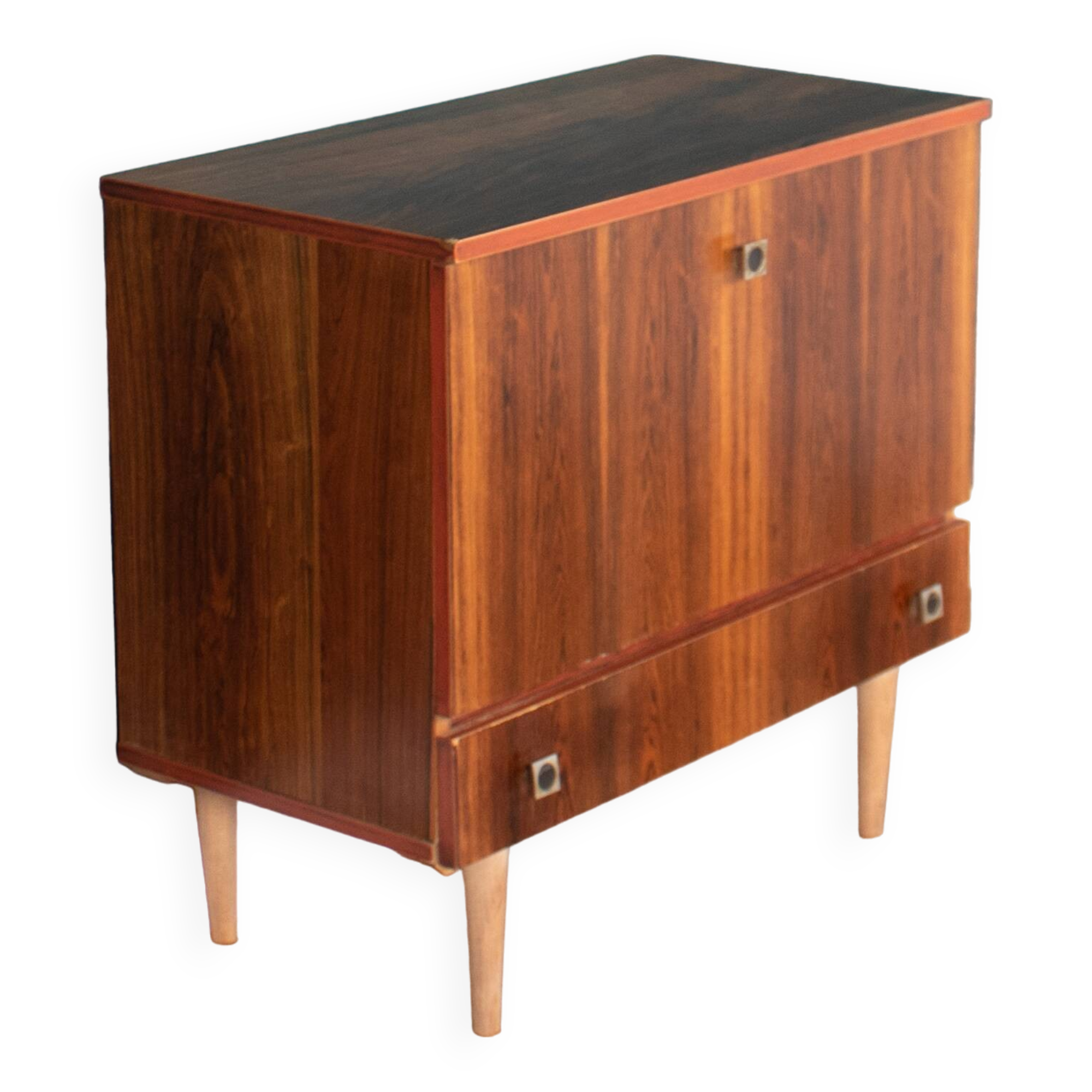 Retro Rosewood MidCentury Drinks Cabinet Bar Low Cabinet Sideboard