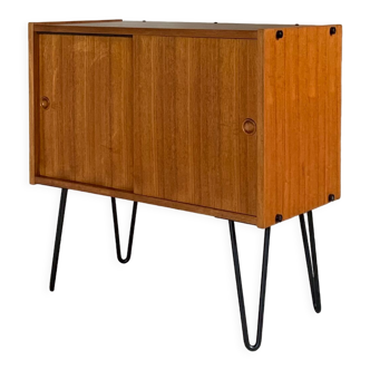Vintage teak sideboard feet eiffel