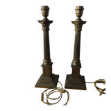 Pair of Corinthian column lamps Laura Ashley