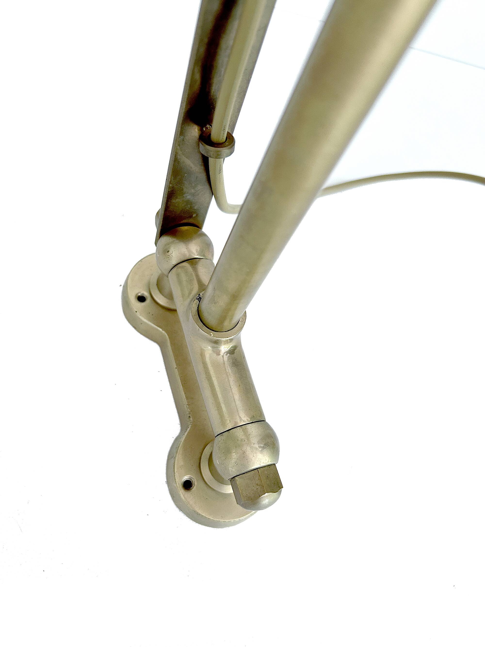 Large industrial art deco wall lamp