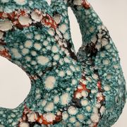 Vase vintage en céramique de vallauris, émail « fat lava » années 1960