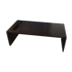 Rectangular wooden coffee table