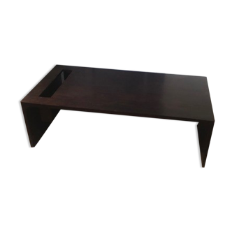 Rectangular wooden coffee table