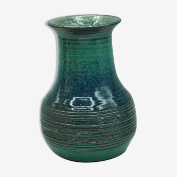Vase en grès signé Argeles sur mer design contemporain collectio