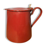 Basque red enamel coffeepot