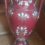 Pair of BKF earthenware vases and planter