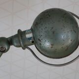 JIELDE 2-arm green lamp, 1960s square foot
