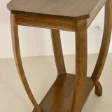Art deco curved wood pedestal table ref bagatelle.