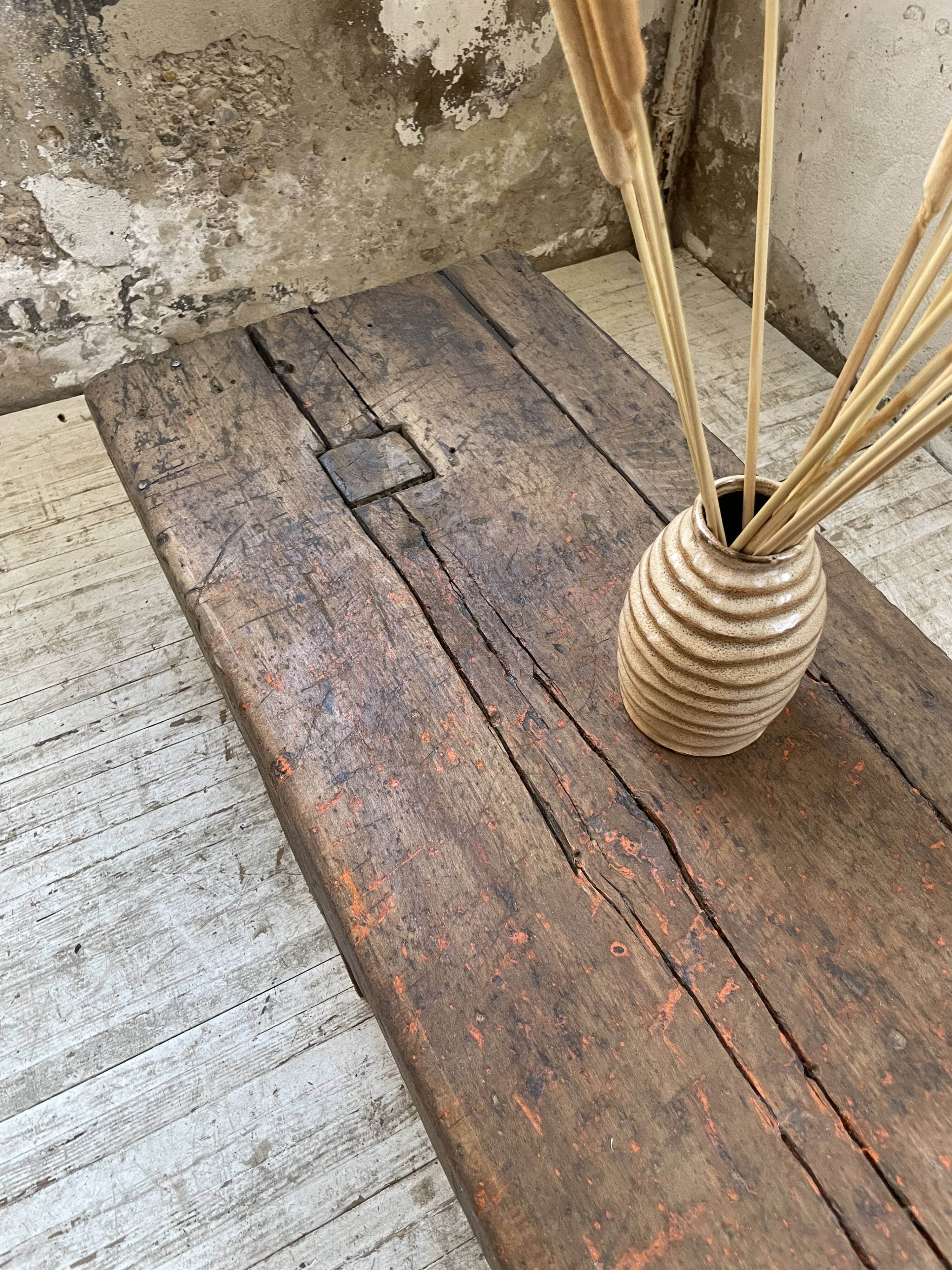 Workbench bench coffee table solid oak XXL