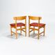 Set of 8 Mid Century Dining Chairs by Borge Mogensen, Swedish Design 1950’s