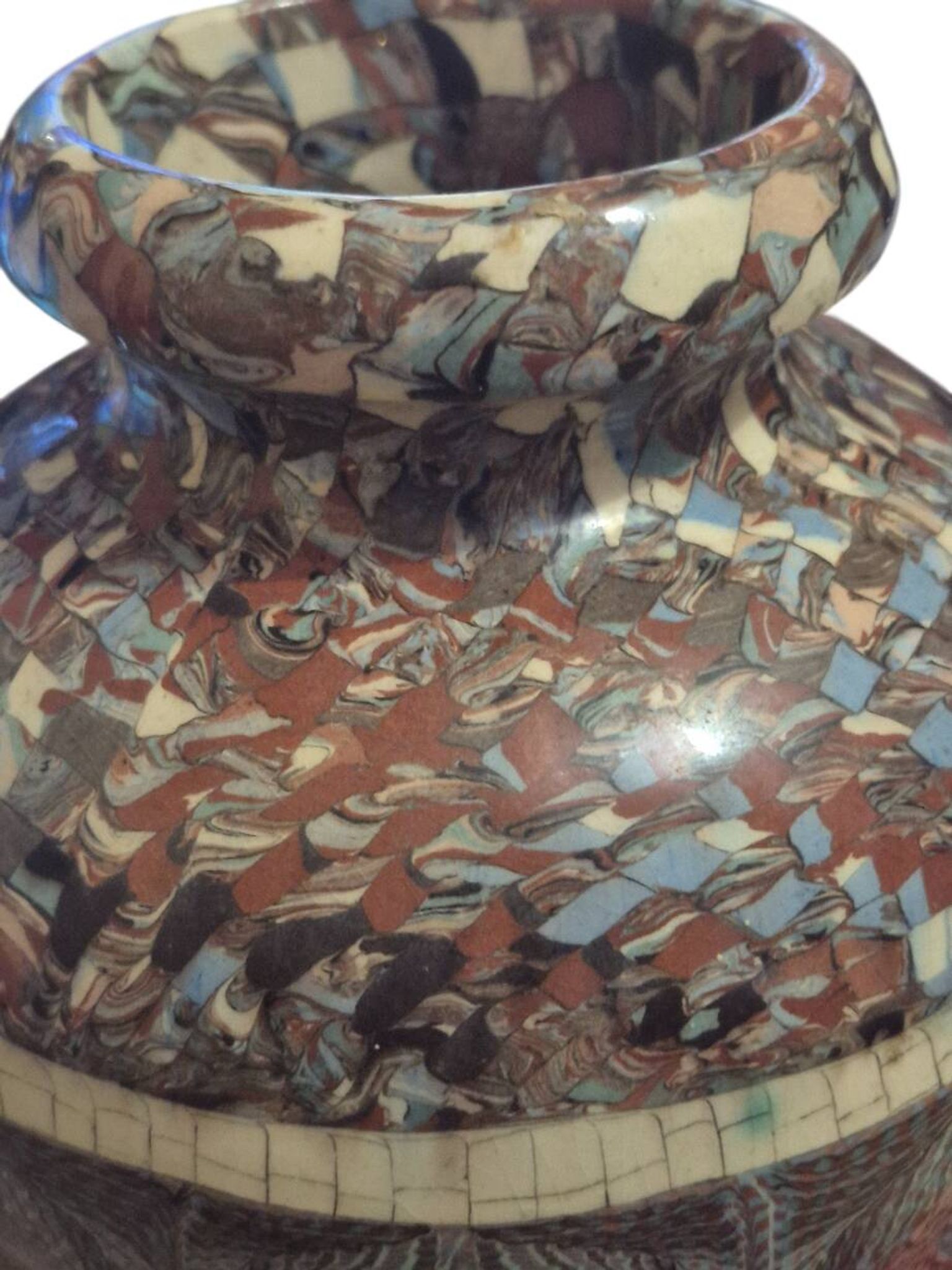 Large vase signed Jean Germino Vallauris
