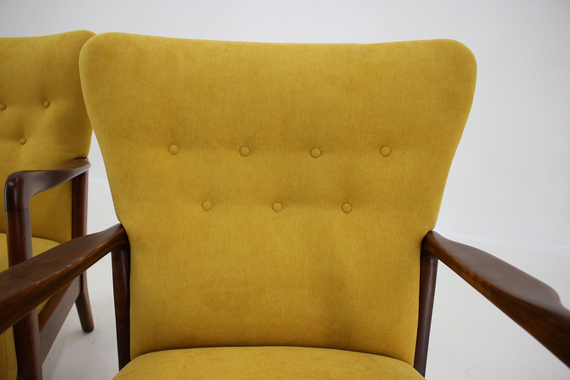 Set of Søren Hansen Armchairs for Fritz Hansen, Denmark, 1940s