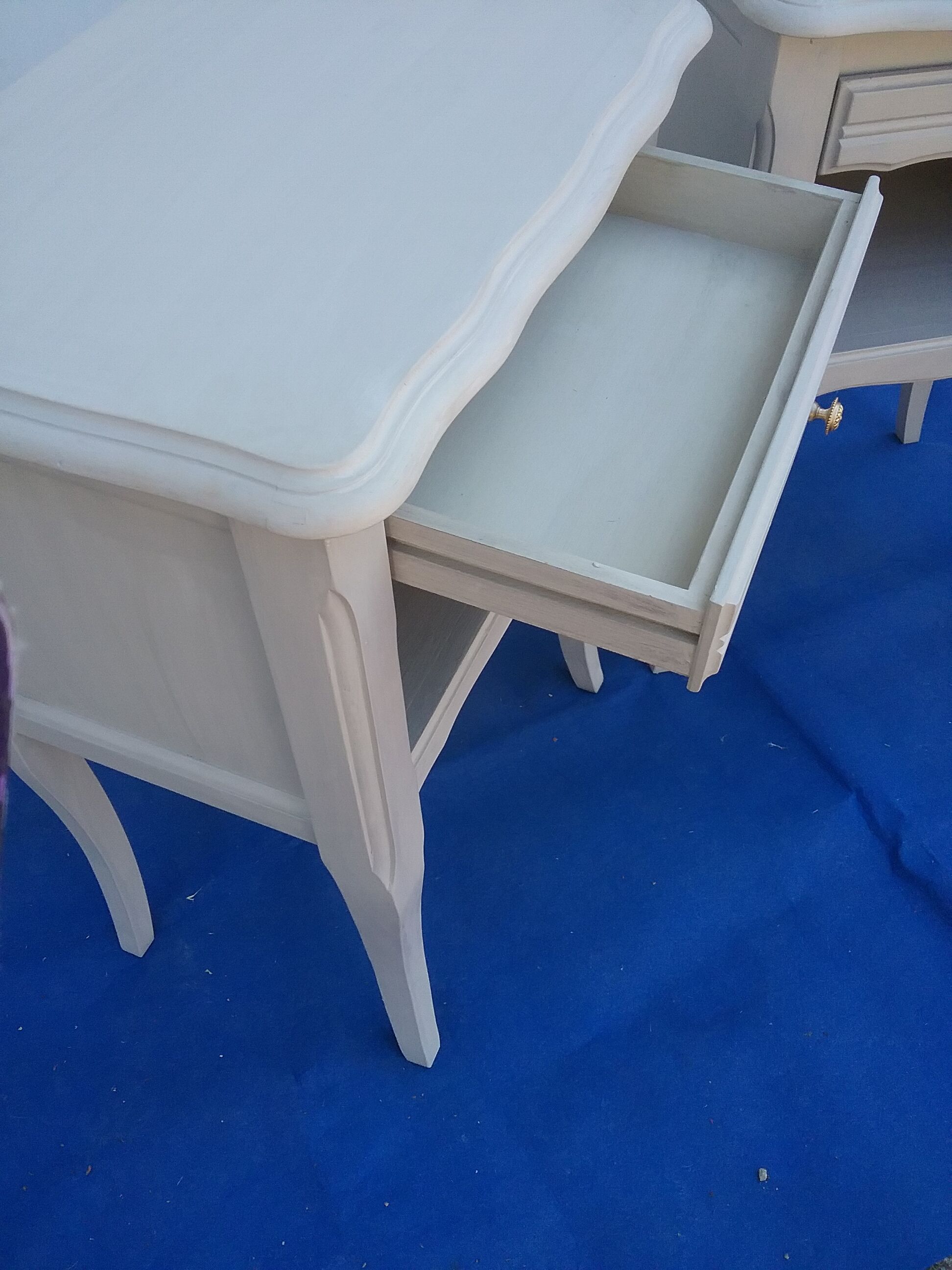Pair of gray bedside tables