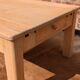 Light oak coffee table