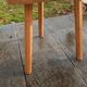 Table d'appoint bois brut style brutaliste organique