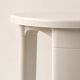 Vintage 70s white design stool TA-TAY made in Spain
