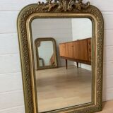 Old pediment mirror louis Philippe 19th - 65x100