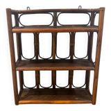 Vintage rattan wall shelf