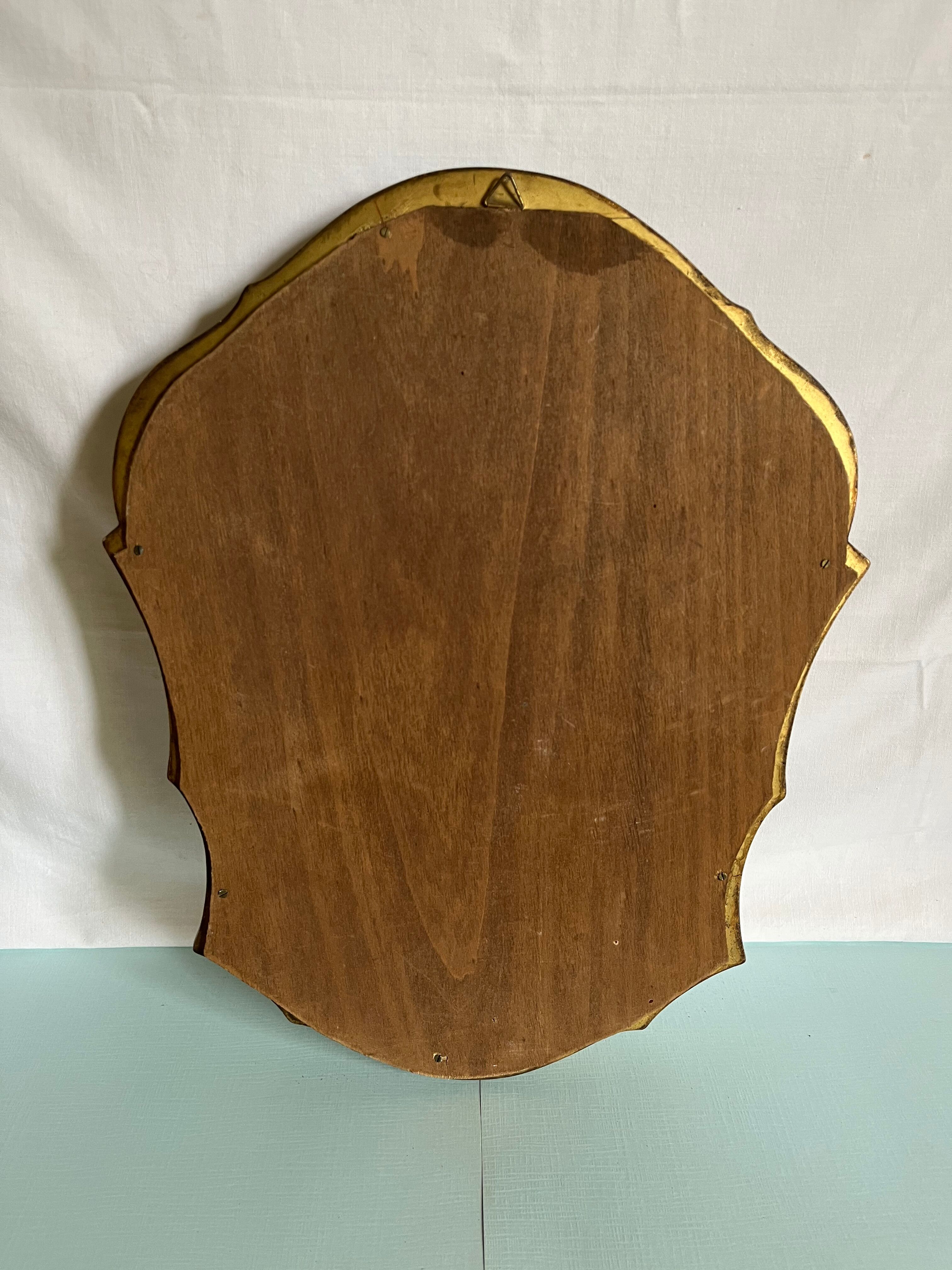Old gilded mirror, 44x33 cm