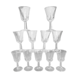 Lot of 11 liquor glasses