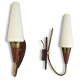 Pair of sconces Scandinavian 1950