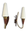 Pair of sconces Scandinavian 1950
