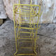 Old bottle holder holder yellow metal