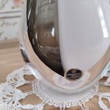 White and black bohemian crystal vase Artcristal