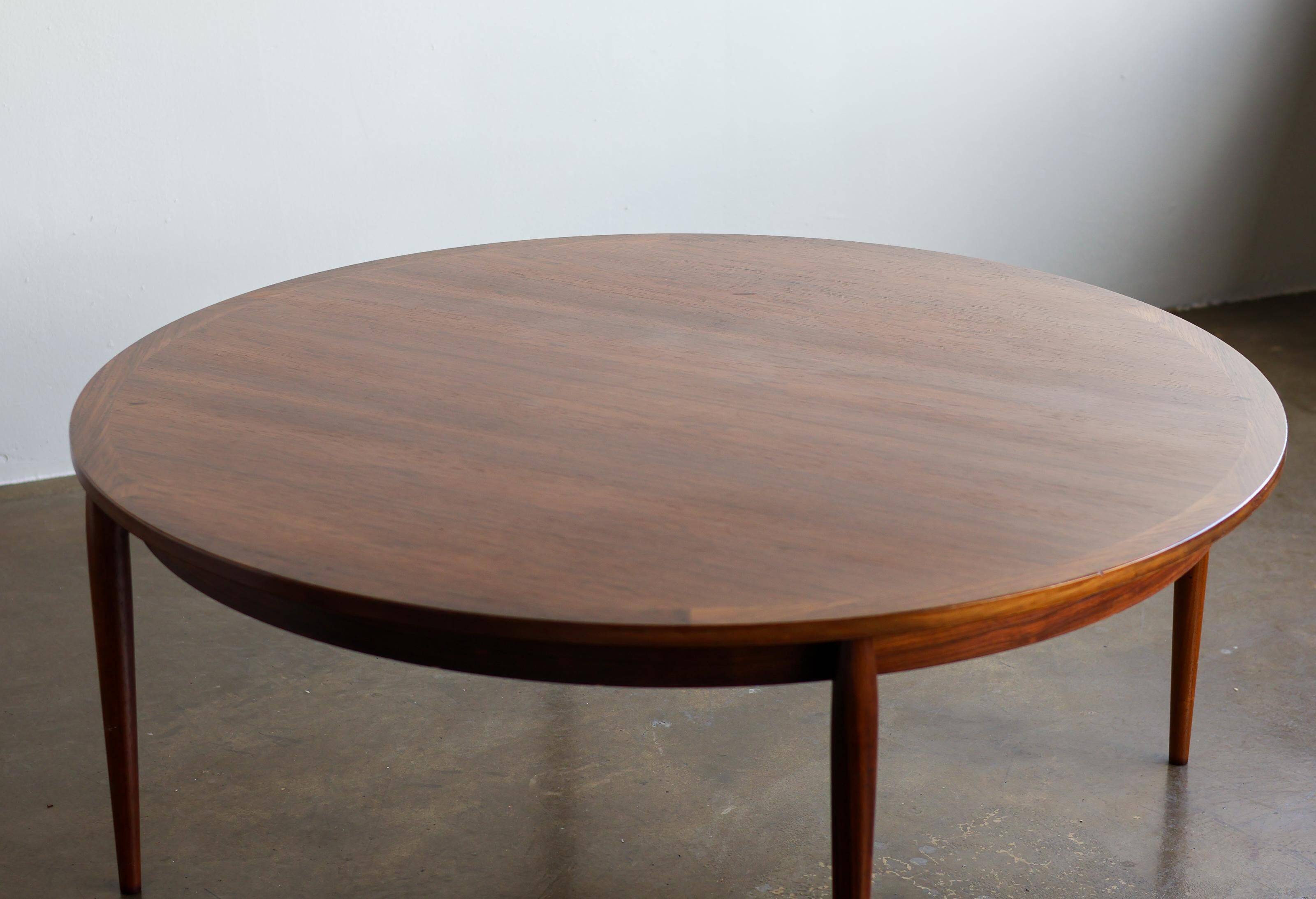 Sculptural coffee table in rosewood by Sven Ellekaer for AMBLER