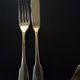Set of 8 fish cutlery cristofle france model cluny uniplat