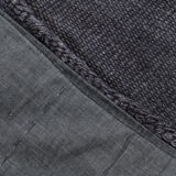 Patchy handmade hemp rug, 164x204cm