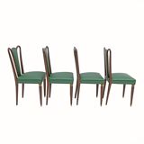 Eight Mid-century Modern Dining Chairs Attributed to Guglielmo Ulrich, 1940s