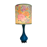 Blue ceramic table lamp