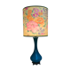 Blue ceramic table lamp