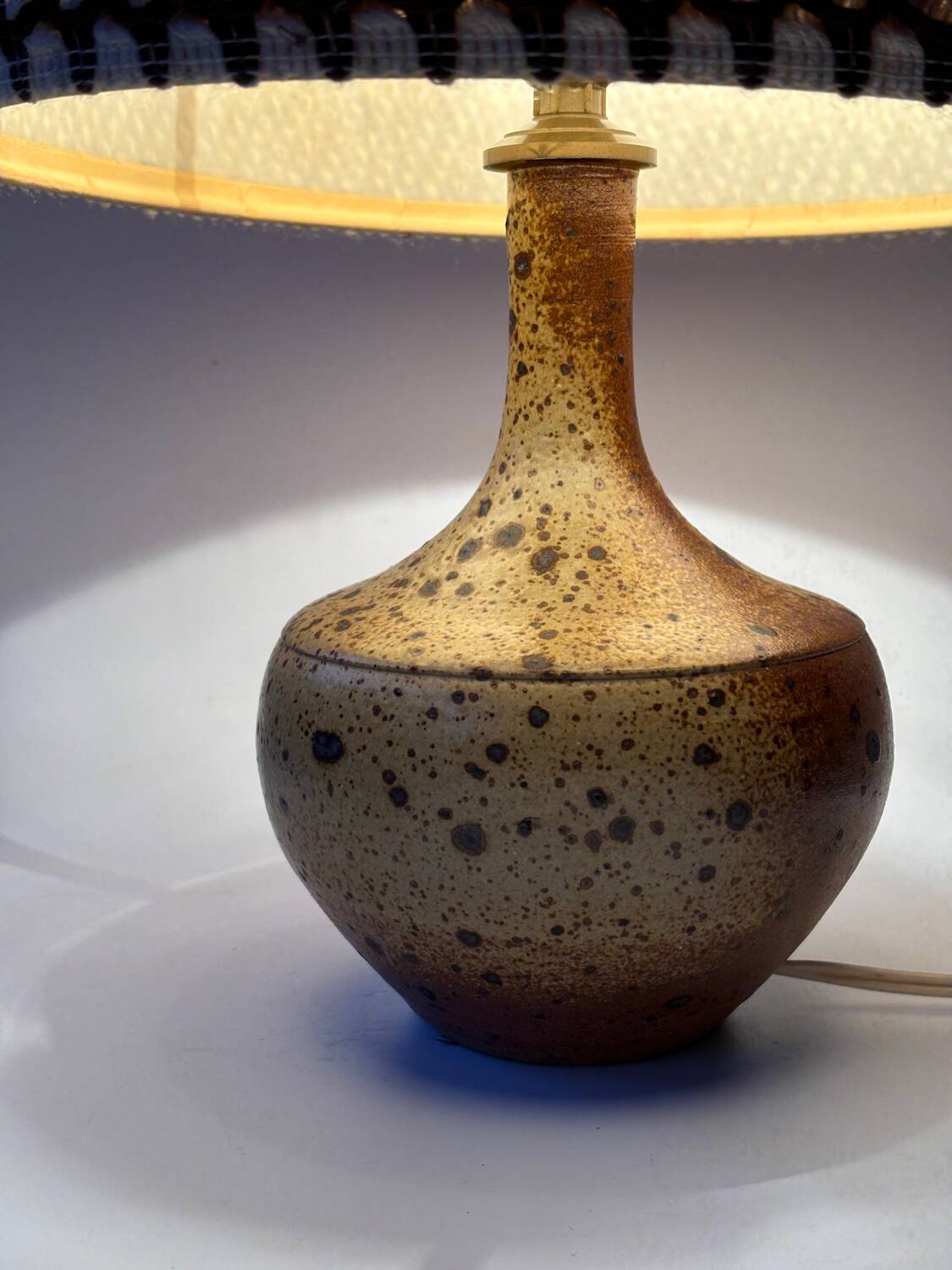 Vintage stoneware lamp